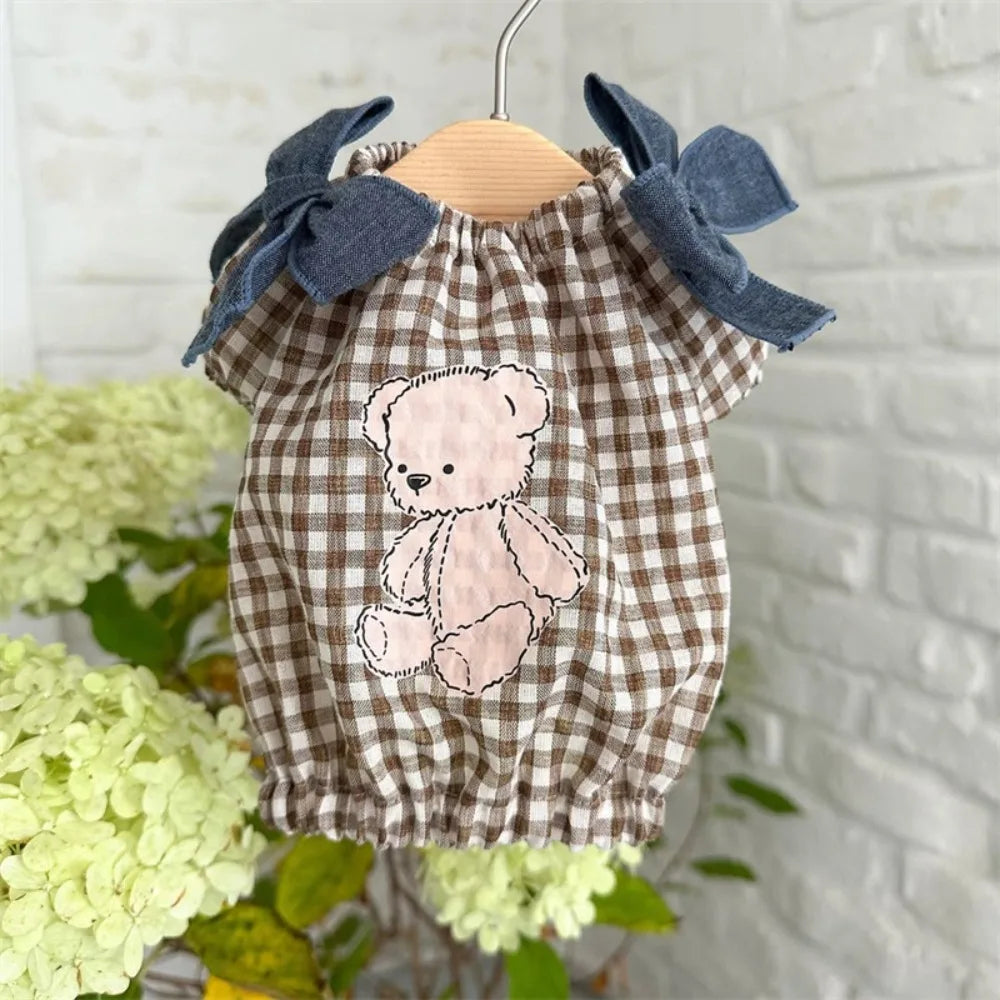 Pet Supplies Cute Dog Dress Cartoon Soft Cat Princess Skirt Breathable Thin Design Pet Clothes Spring