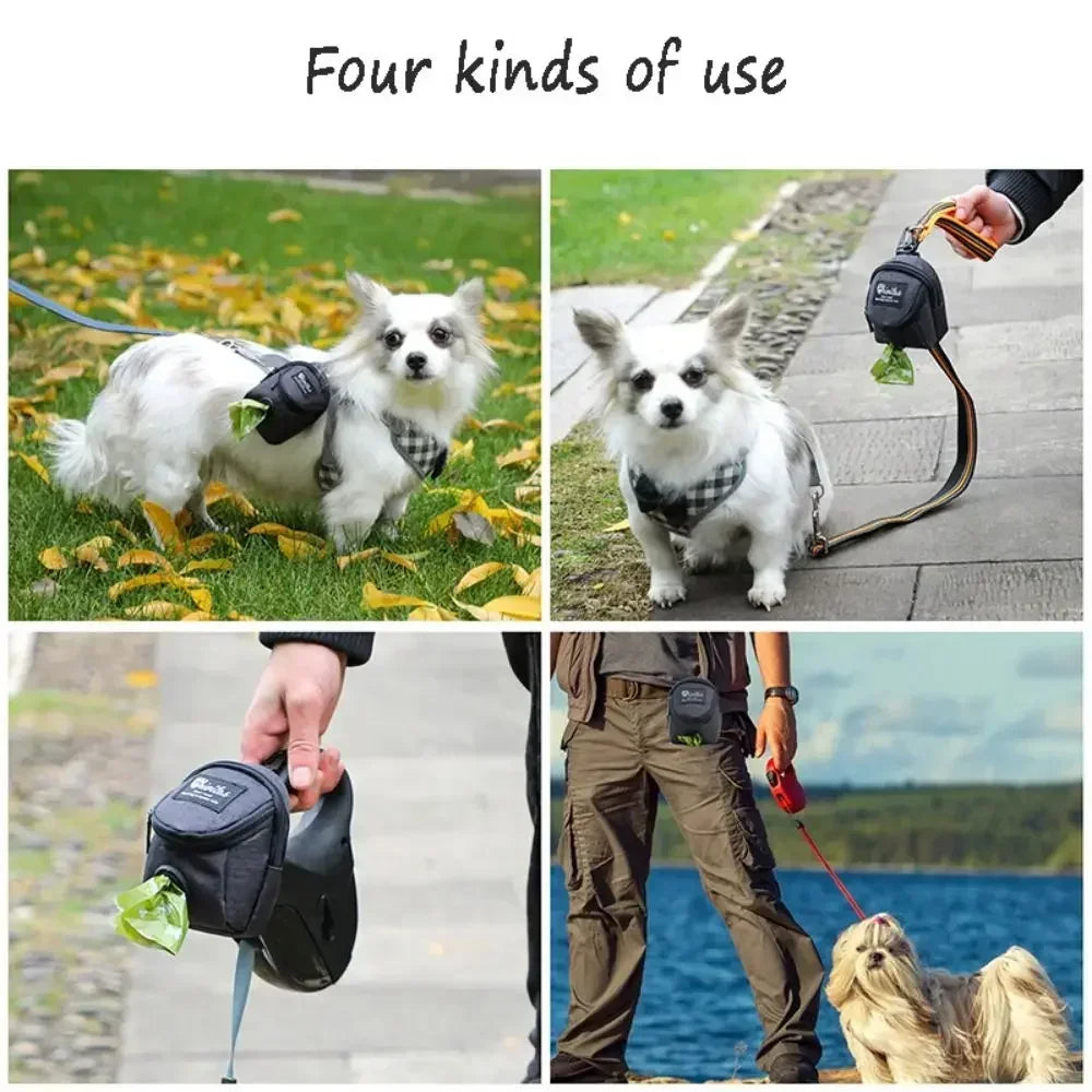 Portable Training Treat  Outdoor Pet Dog Treat Pouch Puppy Snack Reward Waist Bag Poop Bag Dog Carriers Bags