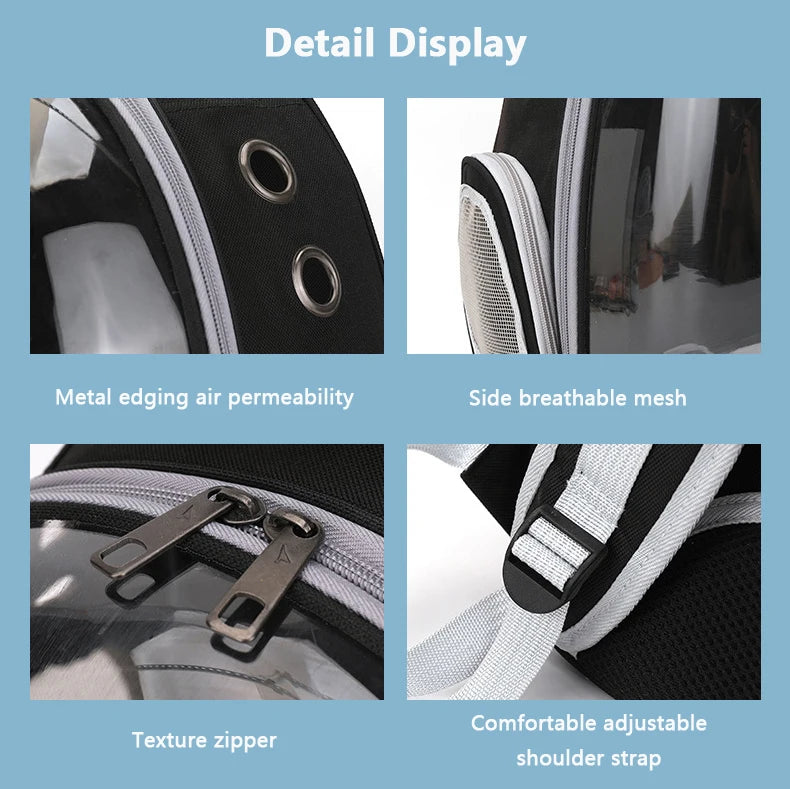 Pet Cat Carrying Bag Portable Pet Dog Carrier Bag Transparent Cat Carrying Bags Transport Carrier Space Capsule Bag Pets