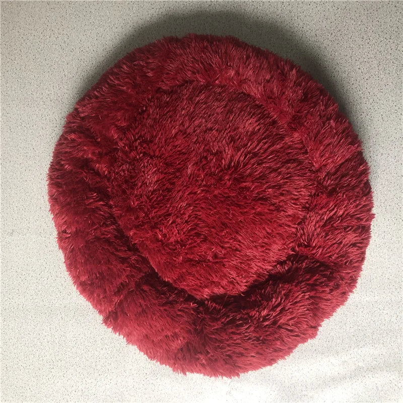 Pet Bed for Dog Extra Large Dog Round Kennel Breathable Solid Houses for Large Dogs Cat Beds Plush Donut Sleeping Bag Anti-Slip