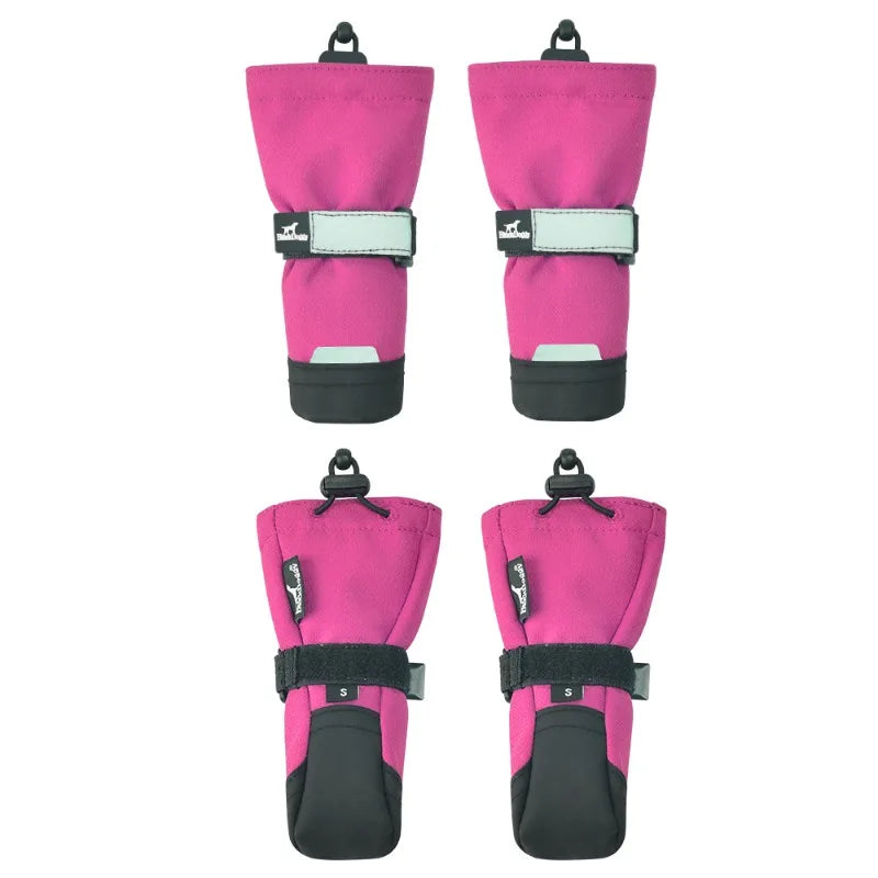 Pet Outdoor Shoe Cover Portable Anti-dirt and Non-slip Dog Shoes Foot Cover Velvet Wear-resistant Pet Products Supplies