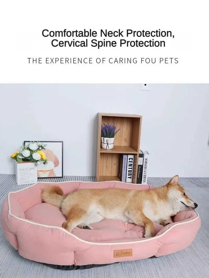 Pet Beds for Dogs Home Dog Bed Large Dog Kennel Accessories Washable Big Bedd Supplies Plush Mat Accessoires Underpad Bedding