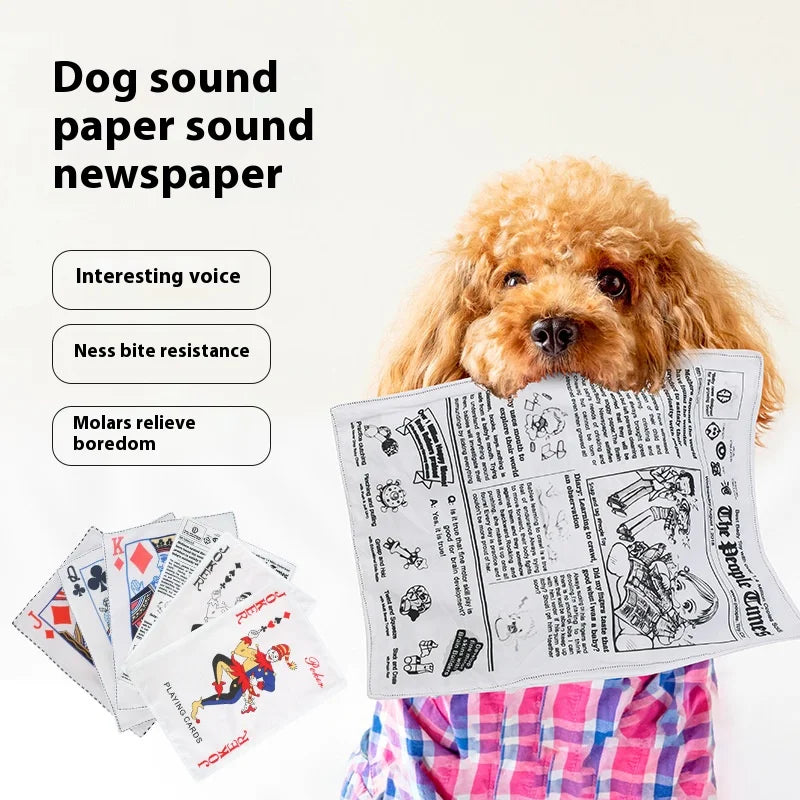 Pet noise paper toys dog toys pet noise plush toys newspapers  bite resistant and Pleasure and Boredom Relief Artifact
