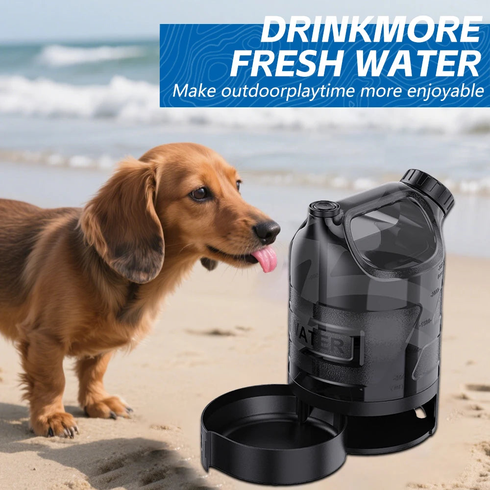 Portable Large Capacity Outdoor Pet Drinking Bucket Dog Water Bottle Portable Outdoor Pet Water Jug