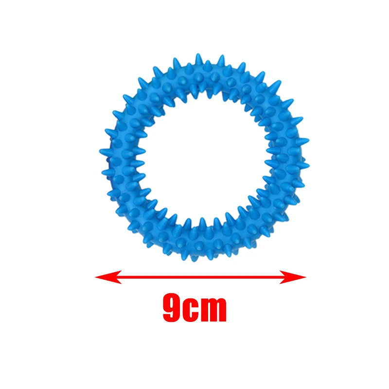 Pet Toys for Small Dogs Rubber Resistance To Bite Dog Toy Teeth Cleaning Chew Training Toy Ball Interactive Toys Pet Supplies