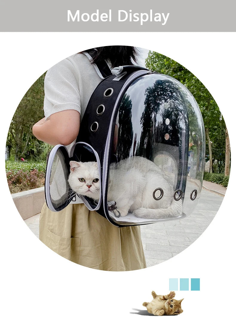 Pet Cat Carrying Bag Portable Pet Dog Carrier Bag Transparent Cat Carrying Bags Transport Carrier Space Capsule Bag Pets