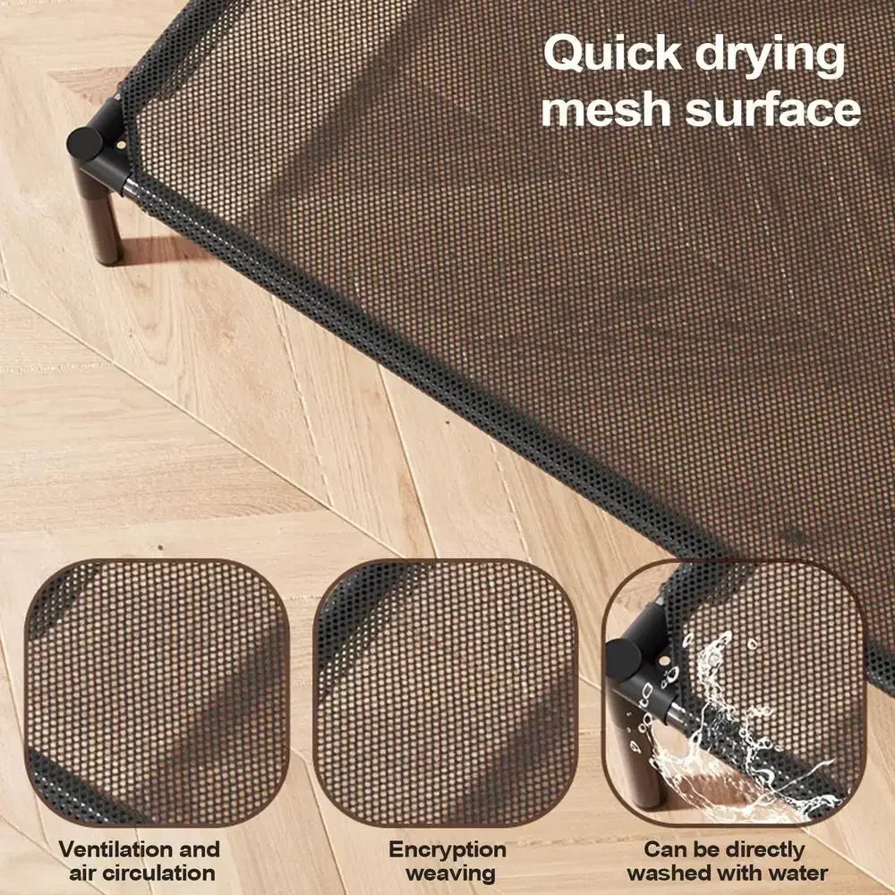 Pet Camping Bed Elevated Bed for Dogs Folding Puppy Camping Bed Cat House Portable Removable Washable Puppy Beds Dog Hammock