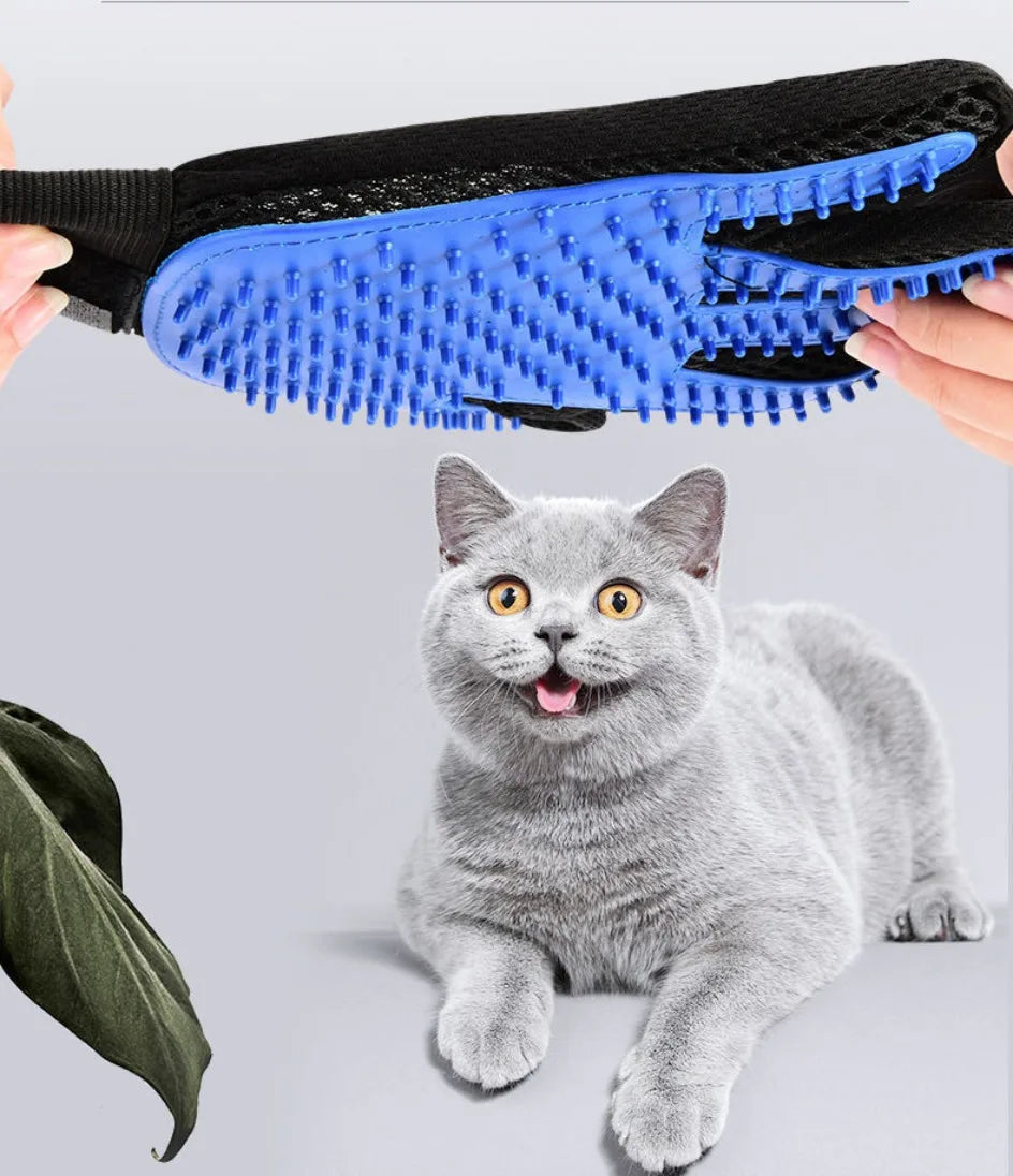 1pc Pet Cat and Dog Grooming Cleaning Brush Gloves, Depilatory Gloves, Animal Bathing, Dog Comb Effective Removal Back Massage