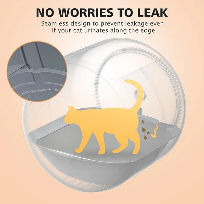 Automatic Cat Litter Box Accessories Soft Fabric Mat‌ Collecting Feces Bottom Capsule Cat Toilet Litter Box