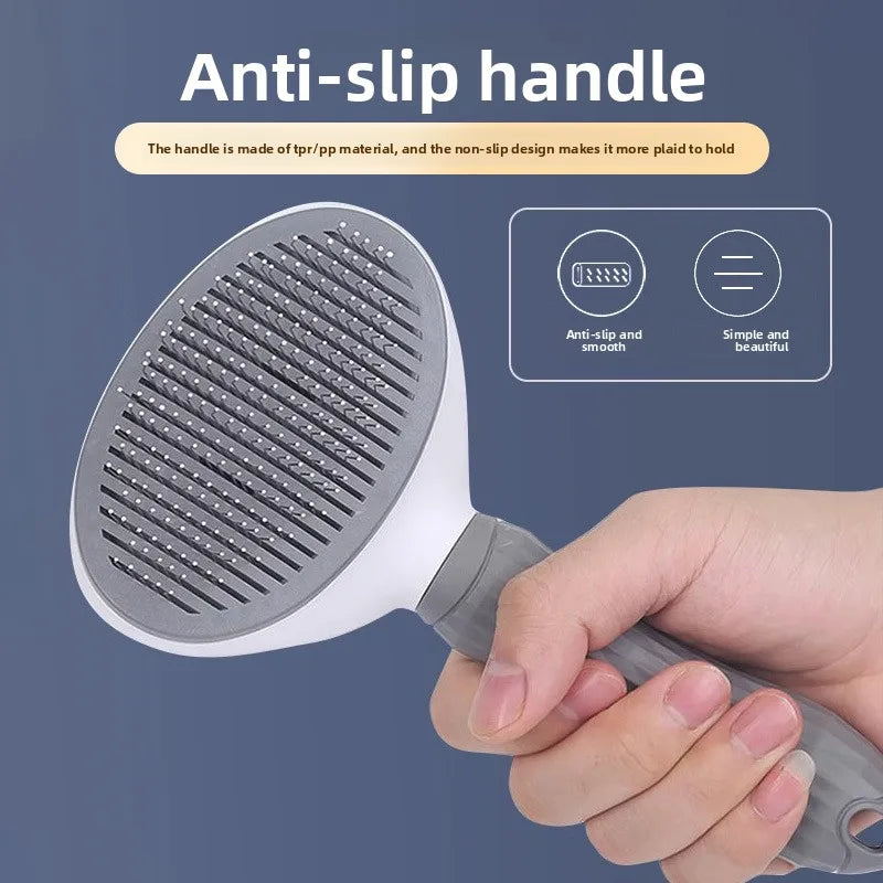 Go to Furless Pet Hair Brush for grooming dogs' hair and pet cats' fur. This is a special tool for cleaning long-haired pets.