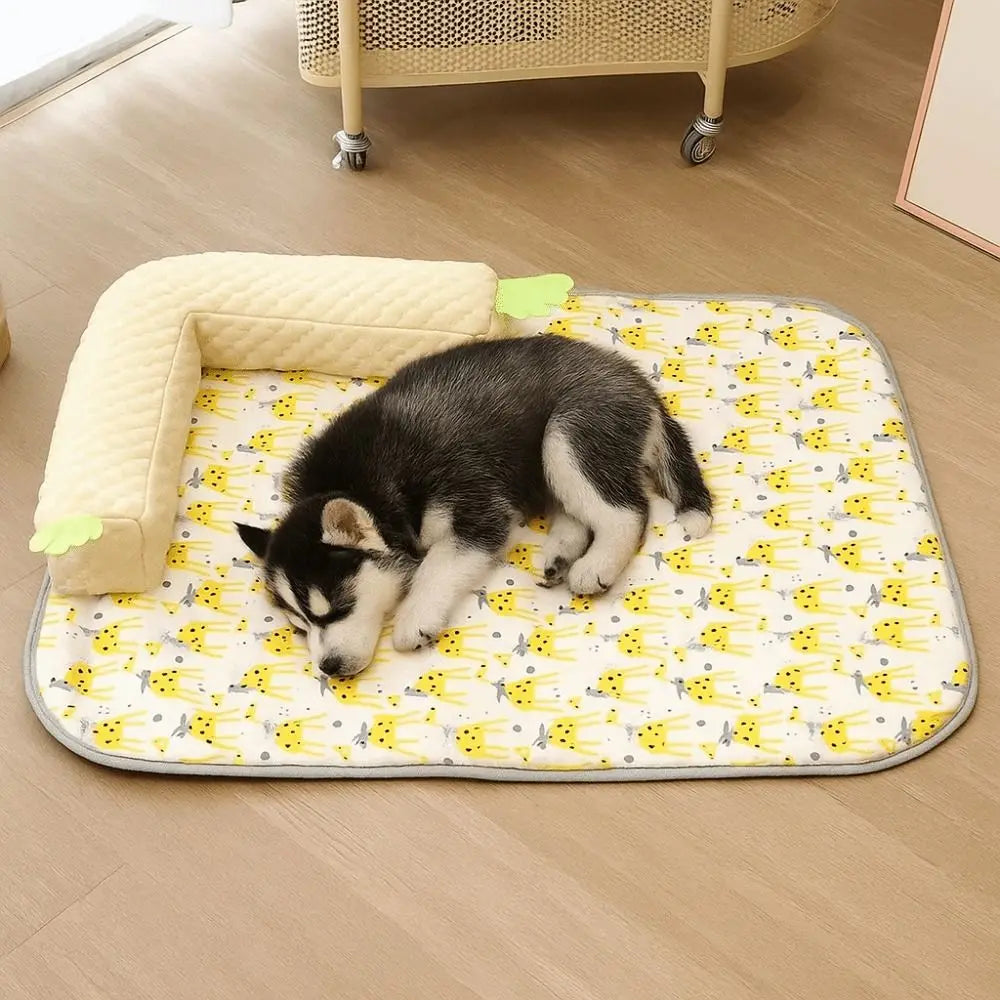 Pet Bed Mats Breathable Pet Cool Litter Washable Soft Dog Sleeping Mat Comfortable Cooling Kennel Mat for Puppy Cats
