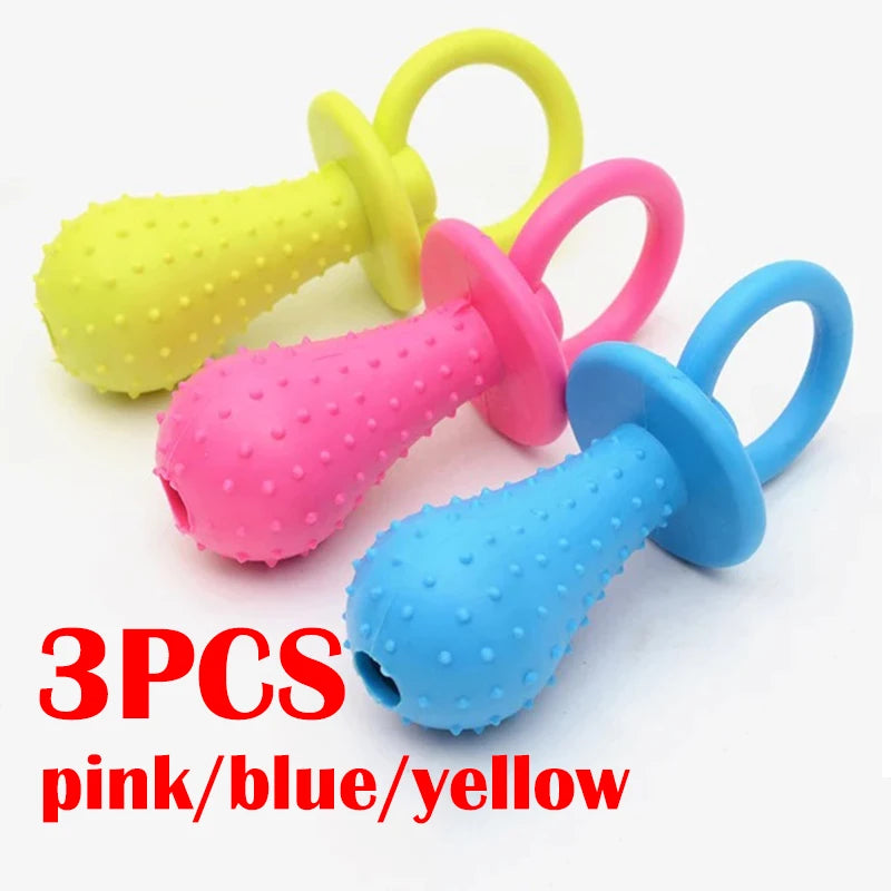 Pet Toys for Small Dogs Rubber Resistance To Bite Dog Toy Teeth Cleaning Chew Training Toy Ball Interactive Toys Pet Supplies