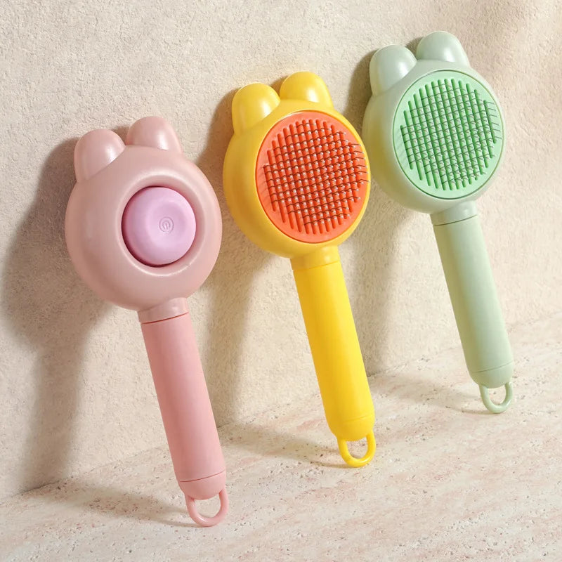 Go to Furless Pet Hair Brush for grooming dogs' hair and pet cats' fur. This is a special tool for cleaning long-haired pets.