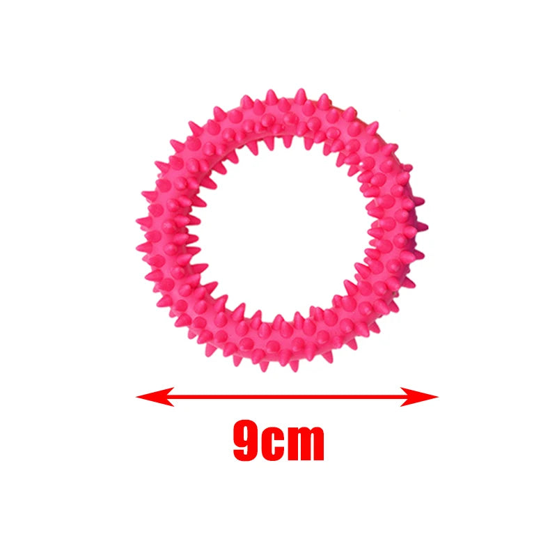 Pet Toys for Small Dogs Rubber Resistance To Bite Dog Toy Teeth Cleaning Chew Training Toy Ball Interactive Toys Pet Supplies