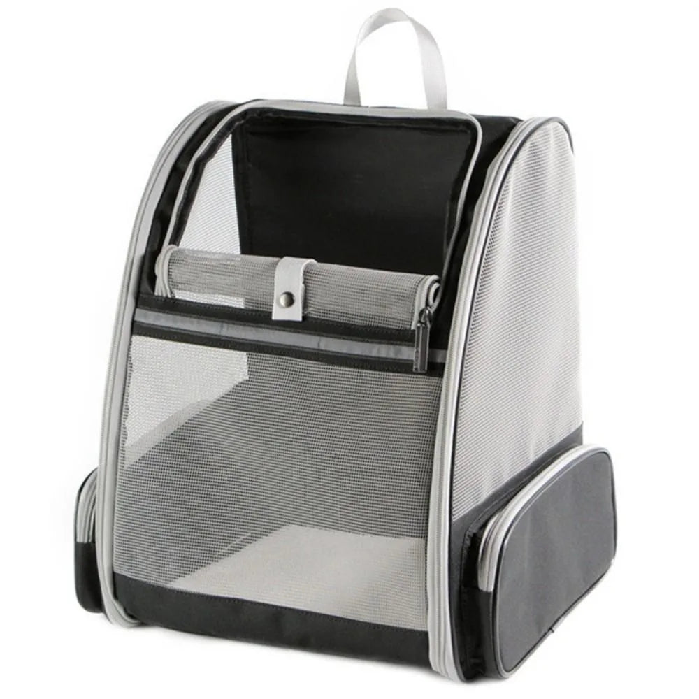 Portable Pet Carrier Backpack Foldable Breathable Travel Puppy Bags Large Capacity Comfortable Cat Carrying Bag Outdoor Travel