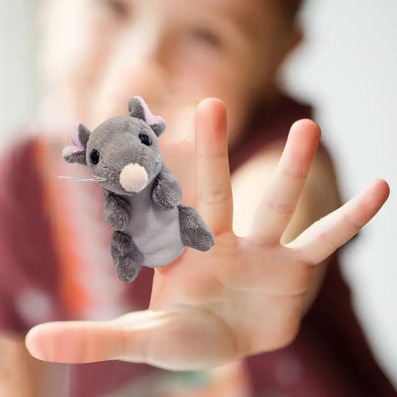 Animal Finger Puppets Mice Storytelling Role Play Toys Stuffed Animal Fingers Puppets Plush Interactive Toys For Storytelling