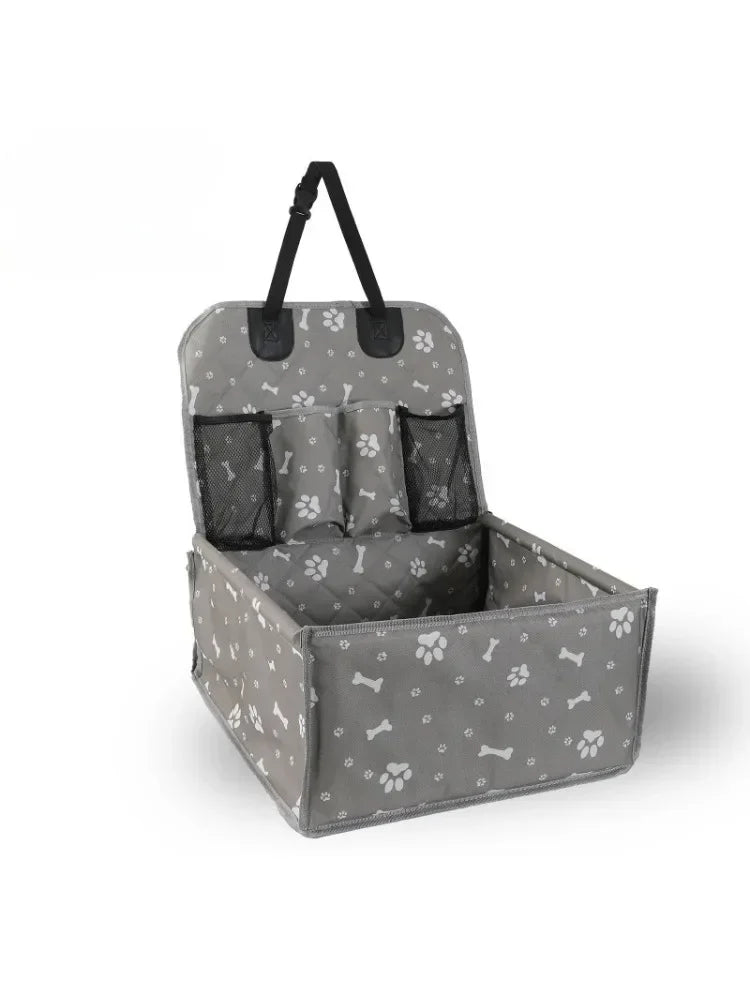 Pet car bag, portable pet pad for cats and dogs to store when going out, foldable, large-capacity cat and dog car carrying pad