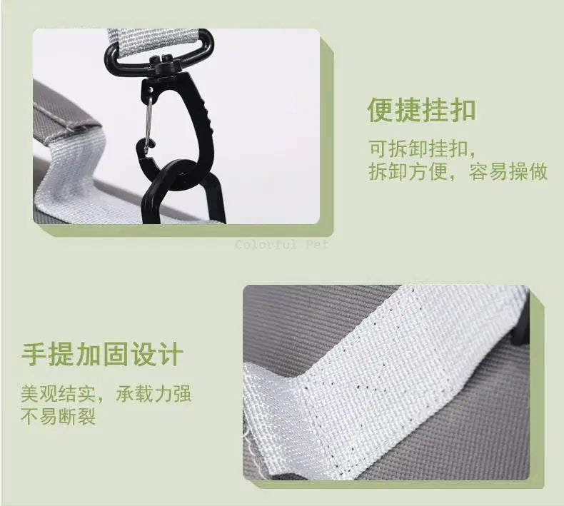 Portable Pet Carrier Bag for Small Dogs Cats Outdoor Foldable Cat Bag  Mesh Breathable Cat Shoulder Bag Kitten Carrying Bag