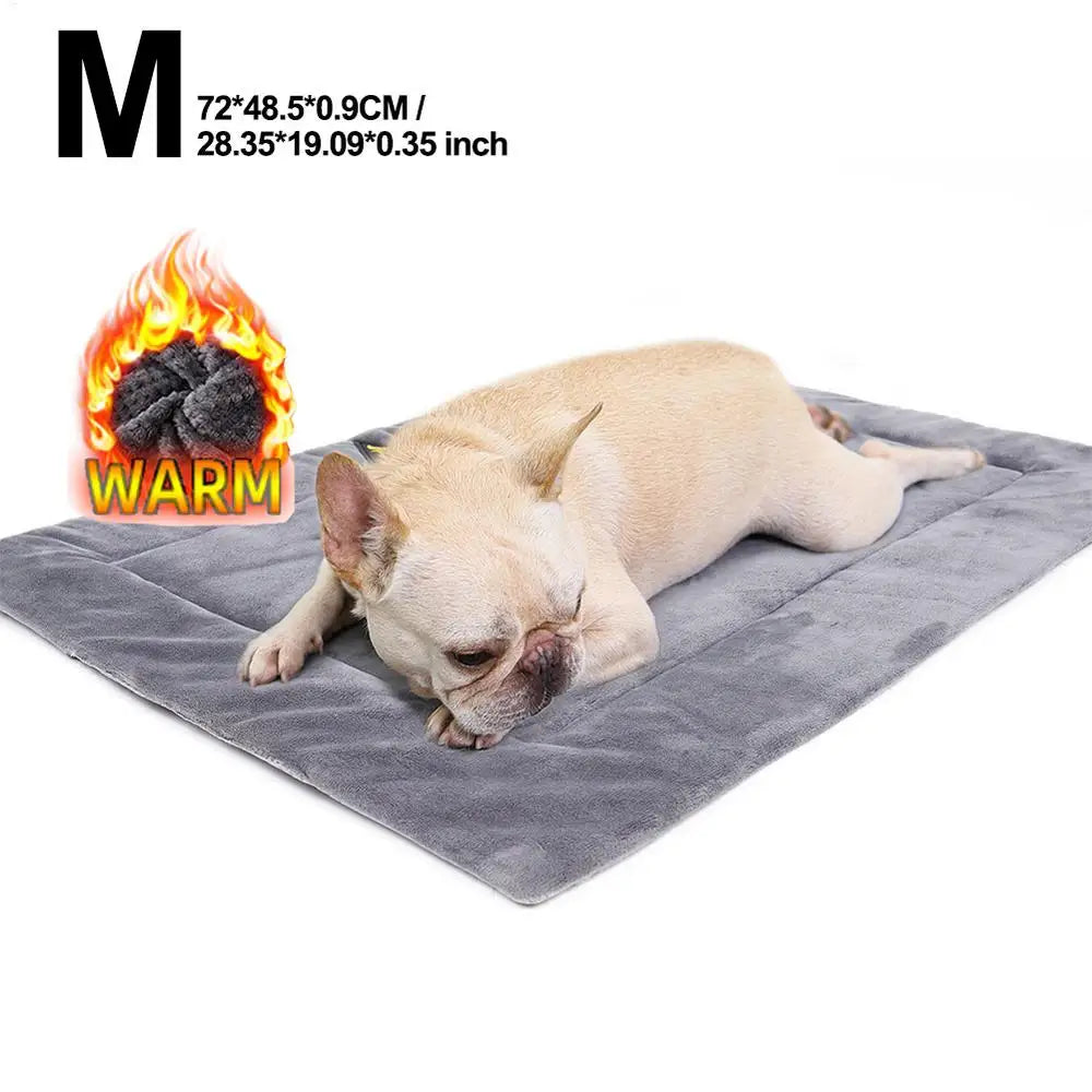 Pet Self Heating Bed Insulation Warm Pet Kennel Pad Cold Weather Pet Beds Winter Dog Beds For Indoor Outdoor Floors Pet Houses