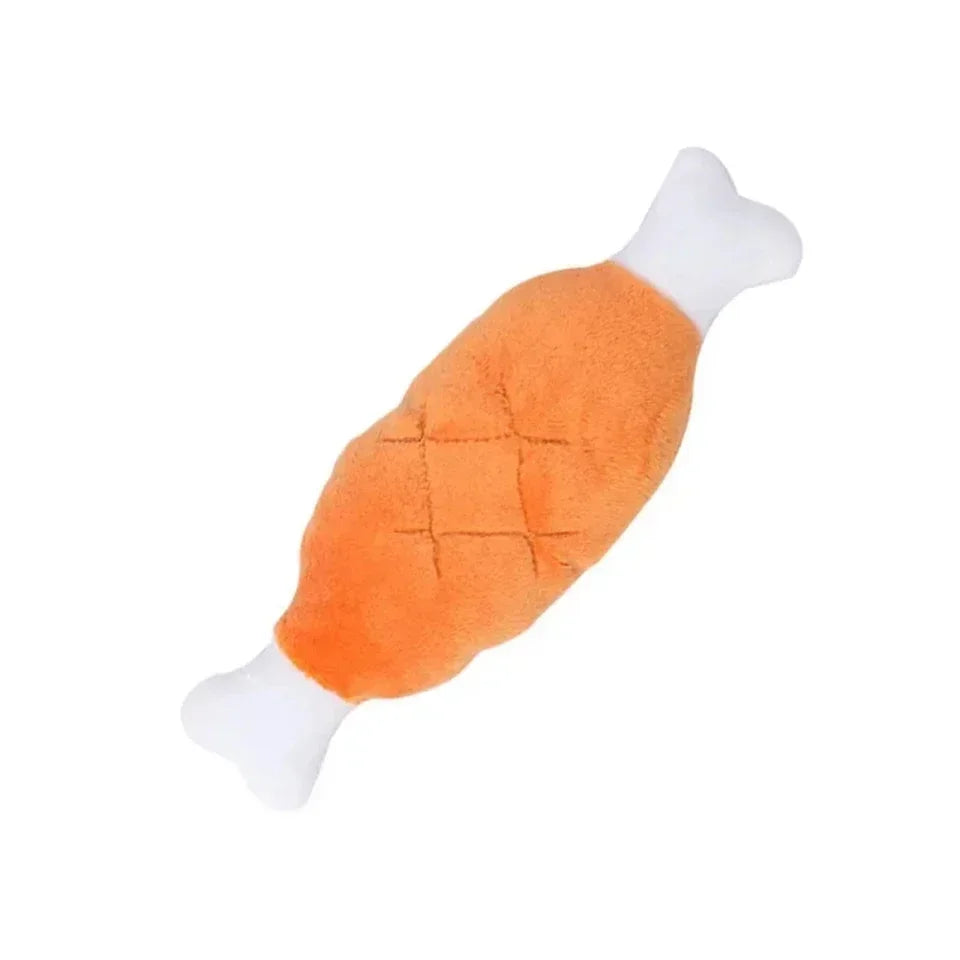 Plush Cartoon Puppy Dog Toys Pet Chew Squeak Toys Small Dogs Teeth Grinding Bite Resistant Relieve Boredom Play with Pet Toys
