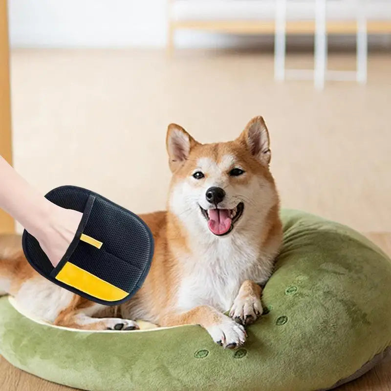 Pet Grooming Gloves Double-sided Grooming Gloves For Pets Gentle Deshedding Mitt Massager Grooming Gloves For Long And Short