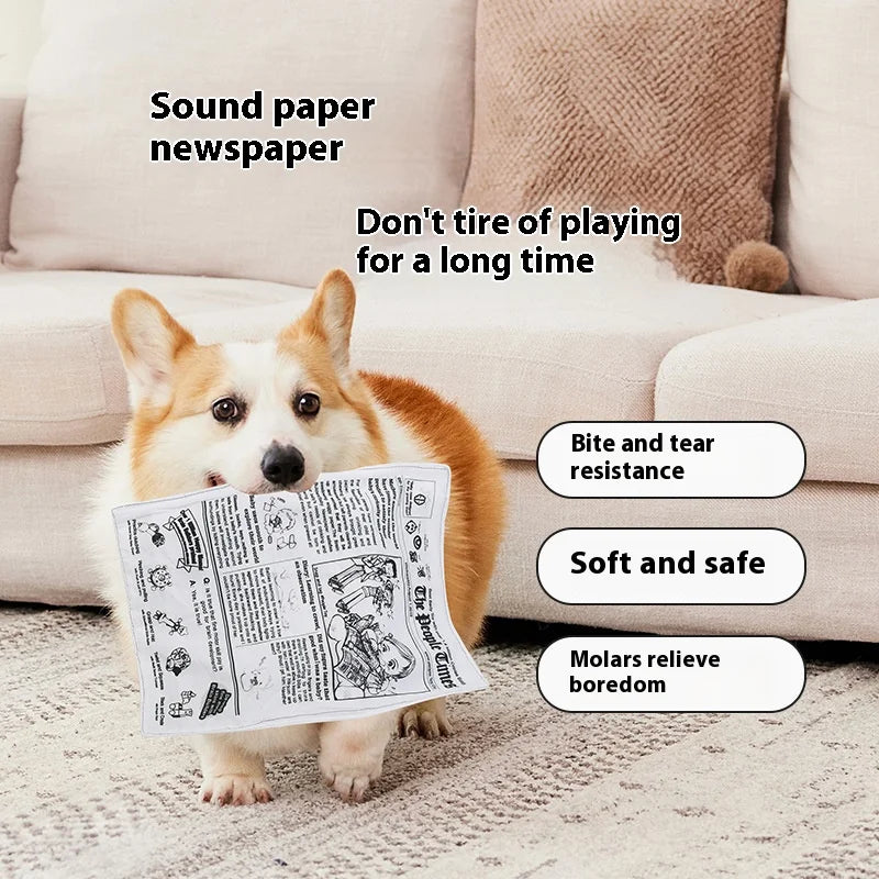 Pet noise paper toys dog toys pet noise plush toys newspapers  bite resistant and Pleasure and Boredom Relief Artifact