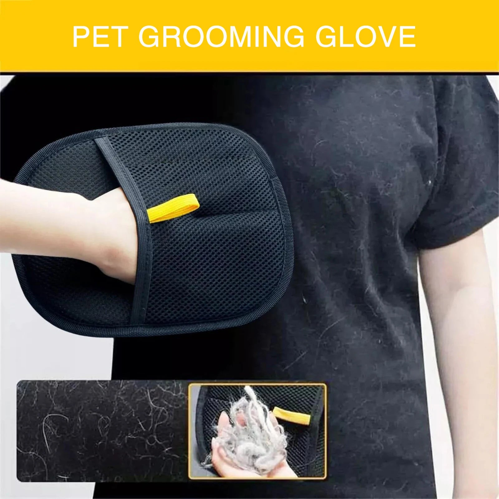 Pet Grooming Gloves Static Dedusting Brush Pet Hair Remover Brush Removing Dog Cat Hair From Sofa Carpet Clothes Tool Supplies