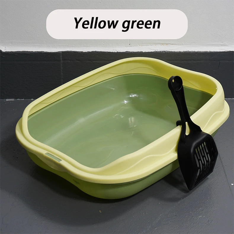 Cat Litter Box Portable Bedpan Removable Semi Closed Kitty Litter Pan Potty Toilet for Rabbit Medium Large Cats Small Animals