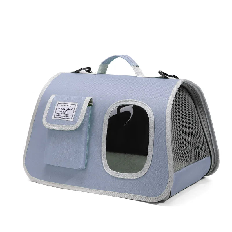 Portable Pet Carrier Bag for Small Dogs Cats Outdoor Foldable Cat Bag  Mesh Breathable Cat Shoulder Bag Kitten Carrying Bag