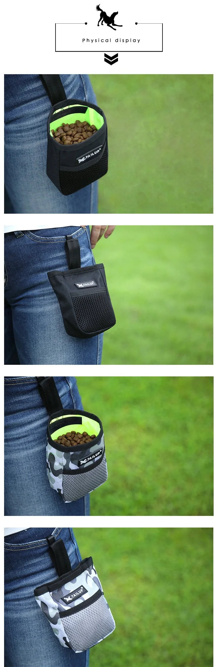 Pet Supplies Outdoor Portable Training Dog Snack Training Bag Dog Training Pouch Delicious Bag Treats Prizes Dog GXLYP01