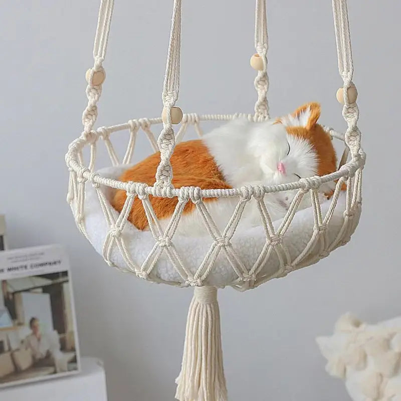Net Cat Bed, Pet Cat Bed, Semi Enclosed Cat Bed