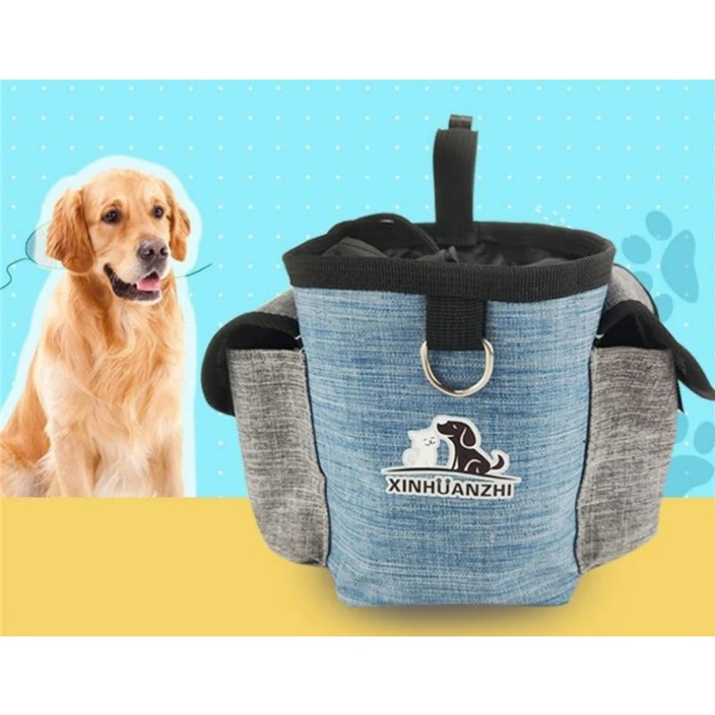 Portable Feeding Outdoor Pet Dog Treat Pouch Portable Dog Training Bags Pet Snack Food Container Puppy Snack Reward Waist Bag