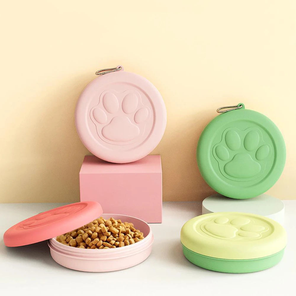 Portable Pet Dog Food Water Container Outdoor Travel Dog Drinking Bowl Durable Pet Feeder Bowl for Cats Dogs Pet Feeding Supply