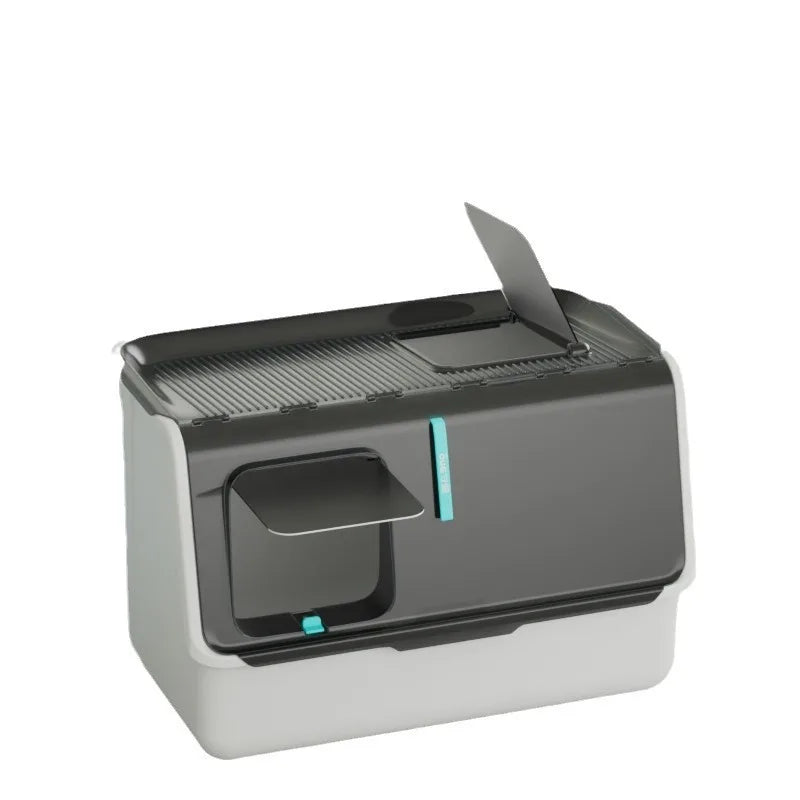 New Top-entry Cat Litter Box Tray Kitten Extra Large Fully Enclosed Anti-splash Mat Anti-smell Cats Litter Box Pet Products