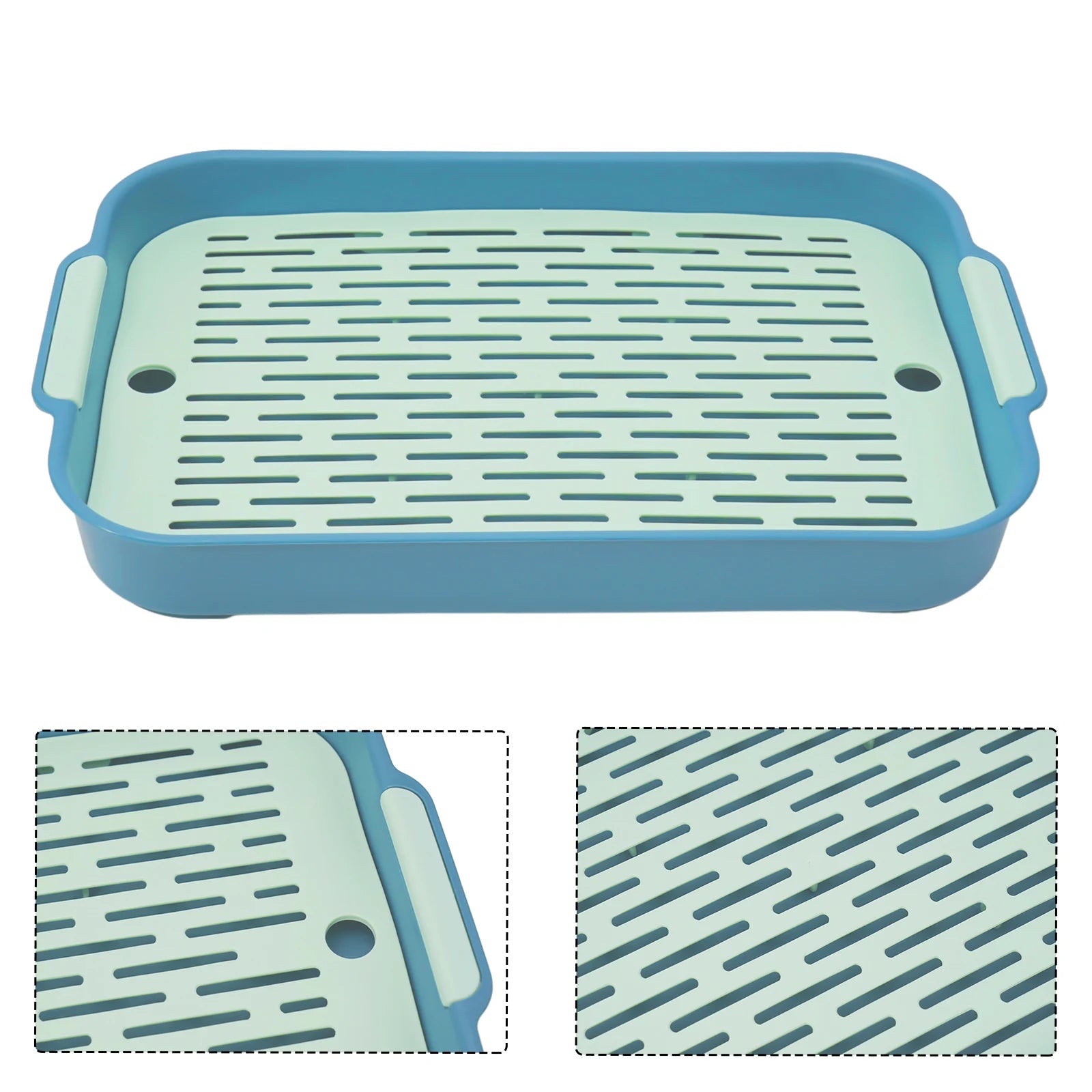 Rabbit Litter Box Small Pet Toilet Tray Rabbit Guinea Pig Litter Tray Toilet Box Detachable Grids Cover Rabbit Litter Tray
