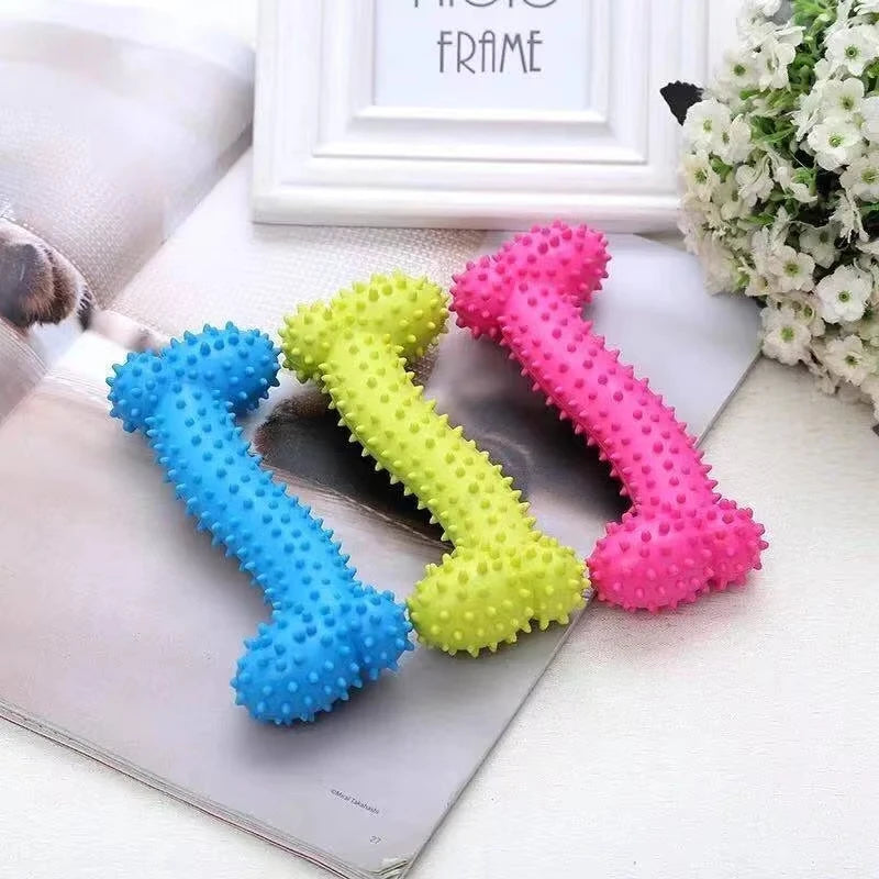 Pet Toys for Small Dogs Rubber Resistance To Bite Dog Toy Teeth Cleaning Chew Training Toy Ball Interactive Toys Pet Supplies