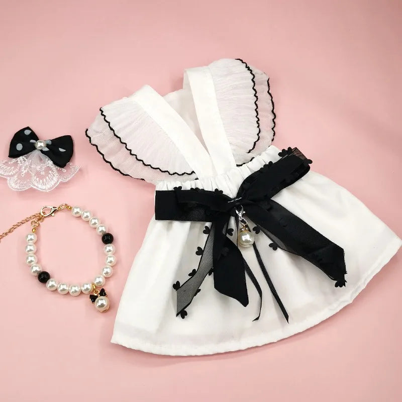 Cat Dress Clothes Pet Dog Bowknot Wedding Suit Dress Cat Dog Dress Teddy Gauze Skirt Puppy Clothes Pomeranian Cat Princess Skirt