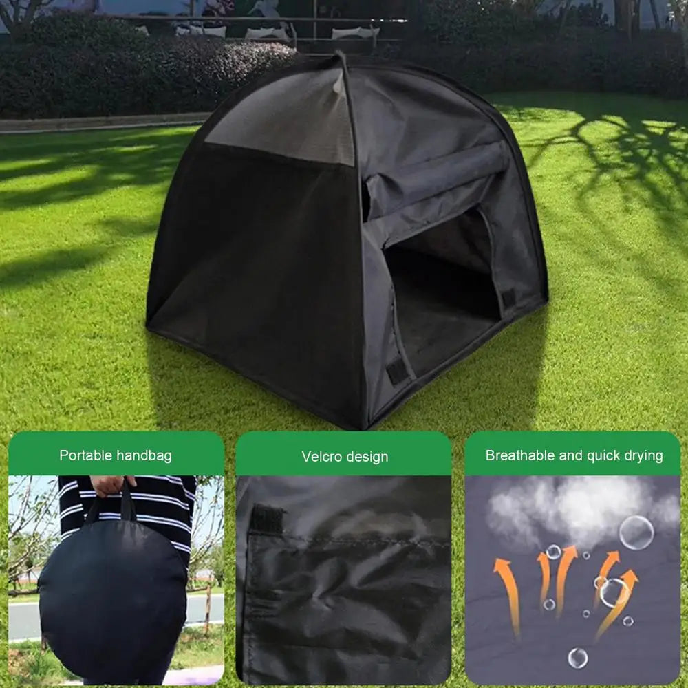 Portable Dog Tent Outdoor Foldable Outdoor Cat Sun Shelter Breathable Pet Sun Shelters For Anti-UV Comfortable Activity Space