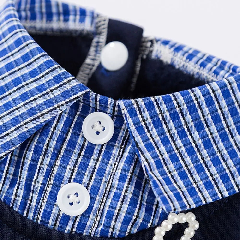 Pet Supplies Soft Cat Bowknot Dress Cute Preppy Style Pet Princess Skirts Breathable Shirt Collar Dog Shirt Dress Pet Party