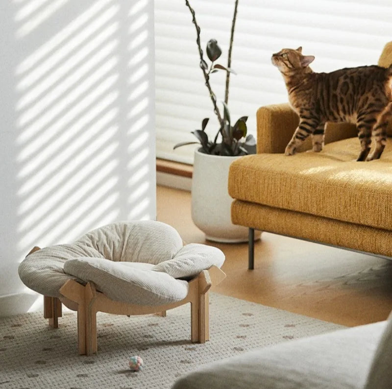 Petal Cat Bed Nest Mat Indoor Sleeping Cushion Small Dog Bed Nest Cats Portable Kitten Soft Beds Comfortable Pets Supplies