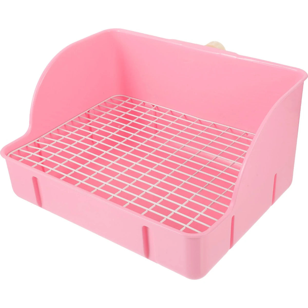 Rabbit Litter Box Corner Toilet Box Durable Animal Potty Trainer for Ferret Hamster Guinea Pig Small Animals Pet Supplies