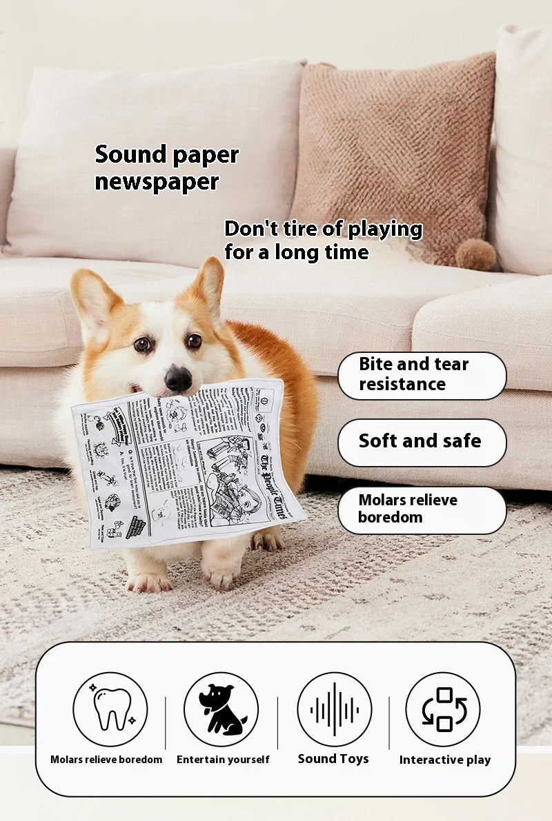 Pet noise paper toys dog toys pet noise plush toys newspapers  bite resistant and Pleasure and Boredom Relief Artifact