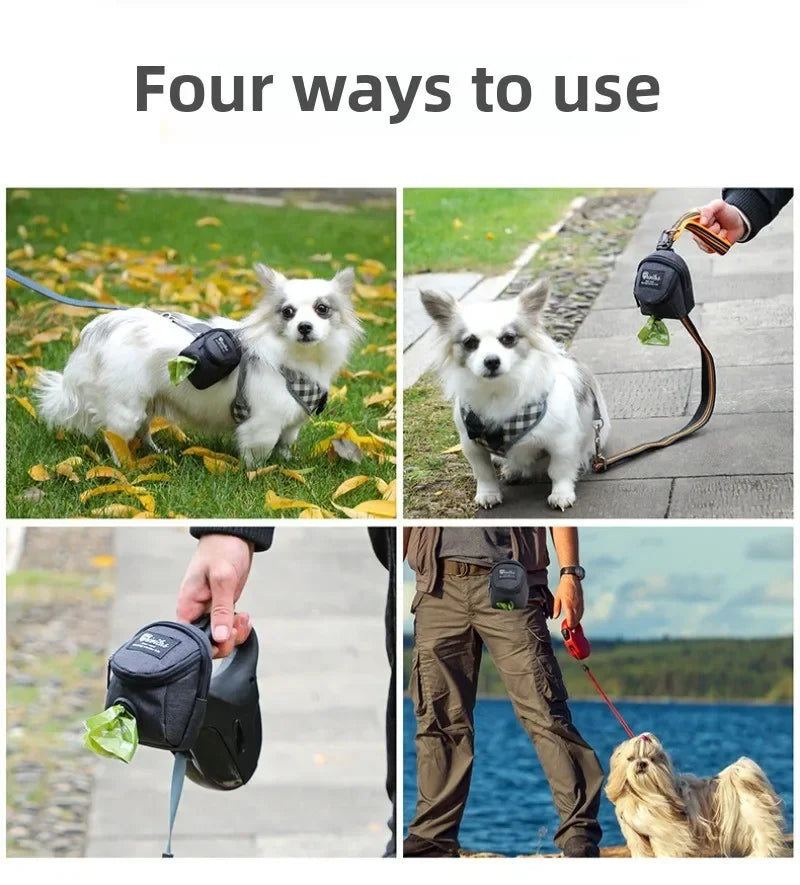 Multifunctional Portable Pet Treat Pouch Poop Dispenser Dog Training Bag Durable Outdoor Pet Accessories for Dogs and Cats