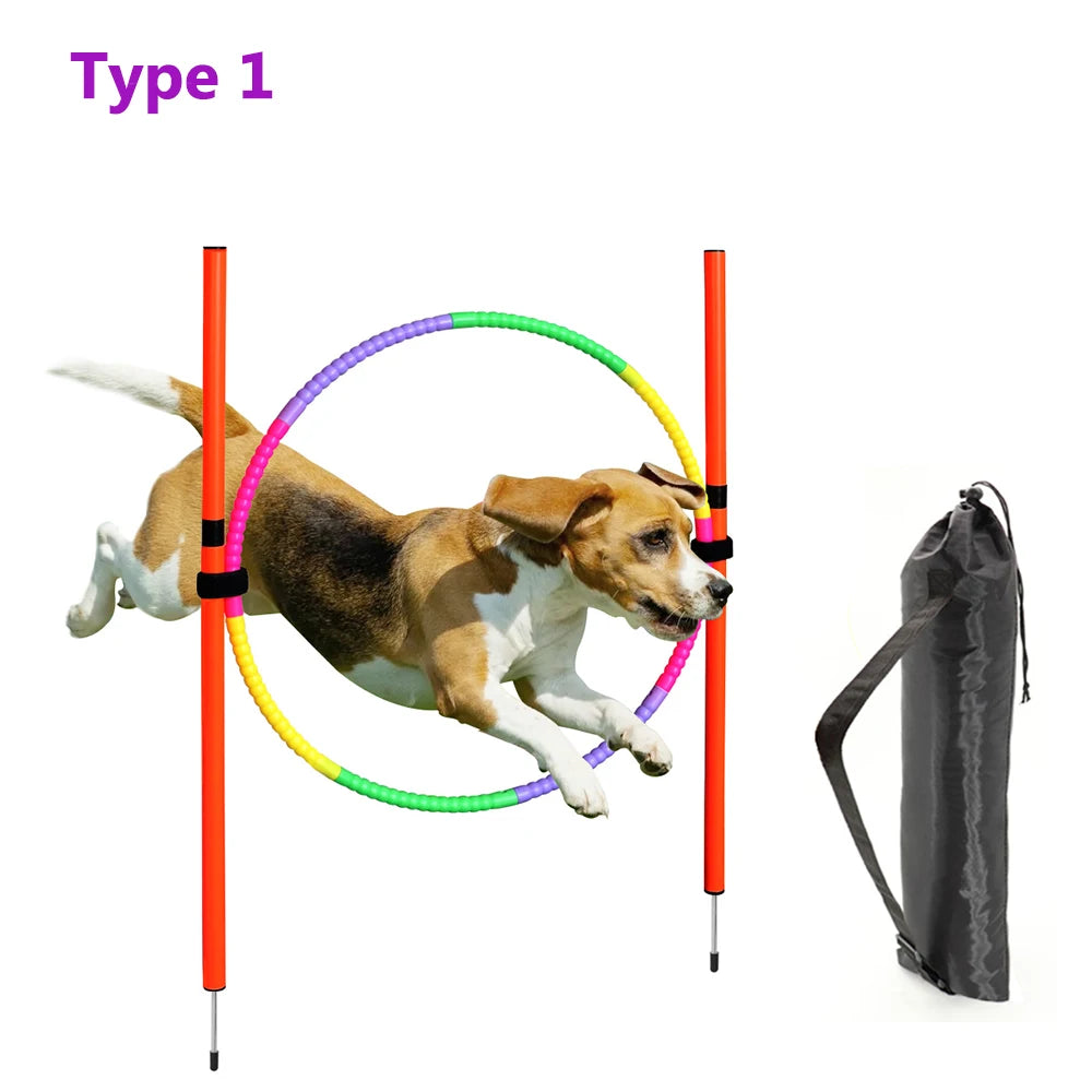 Dog Training Product Equipment Portable Dogs Jumping Tool Outdoor Dogs Running Stake Sports Stakes Pole Pet Agility Equipments