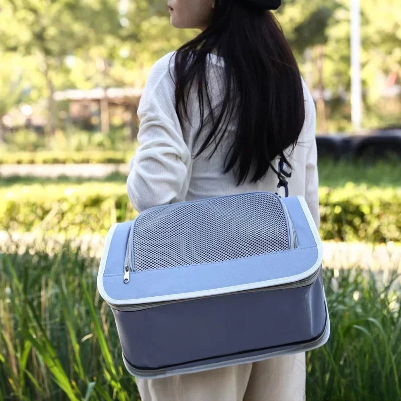 Pet Outing Portable Cat Dogs Handbag Summer Breathable Carrier Travel Puppy Kitten Single Shoulder Bag Pet Carrying Bag Supplie