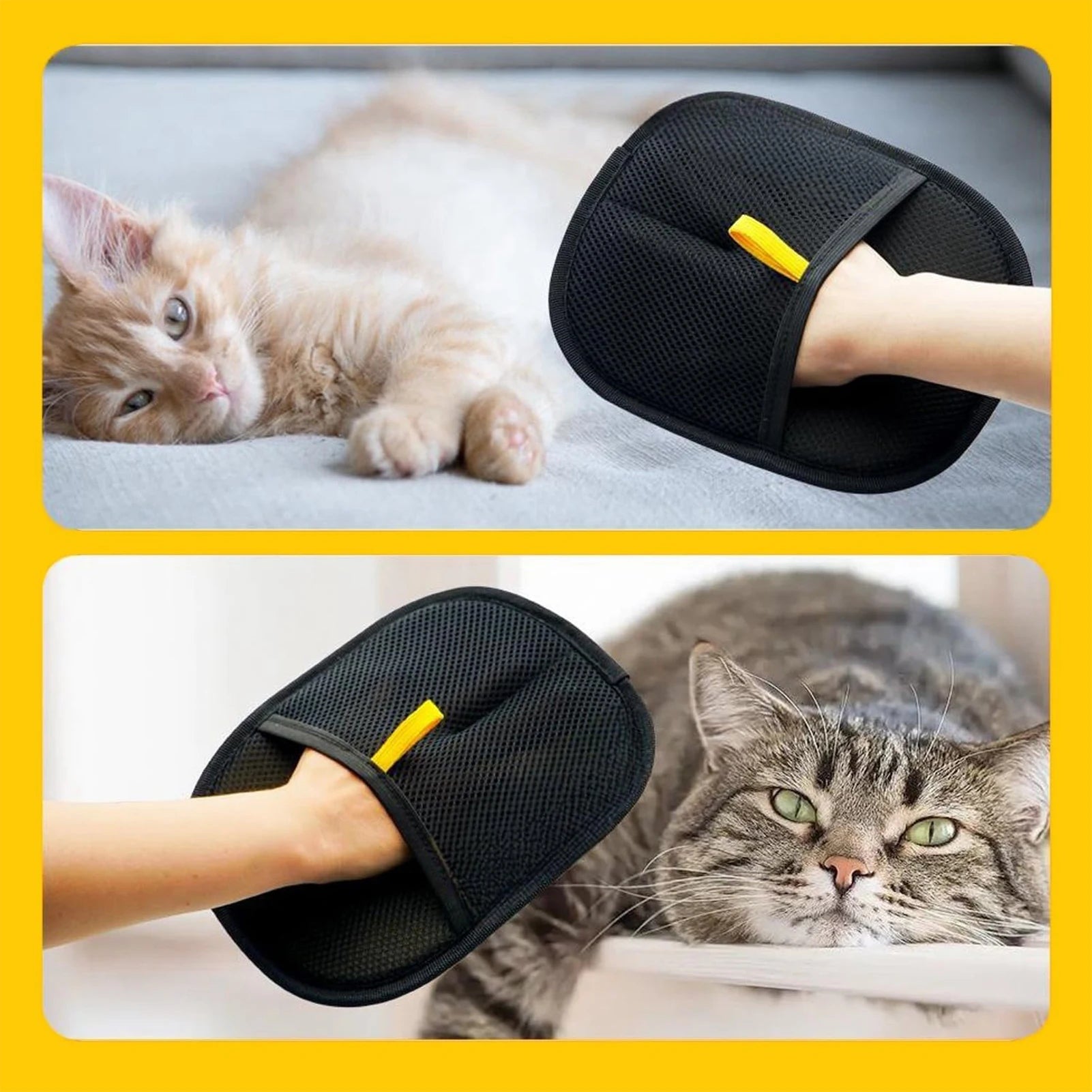 Pet Grooming Gloves Static Dedusting Brush Pet Hair Remover Brush Removing Dog Cat Hair From Sofa Carpet Clothes Tool Supplies