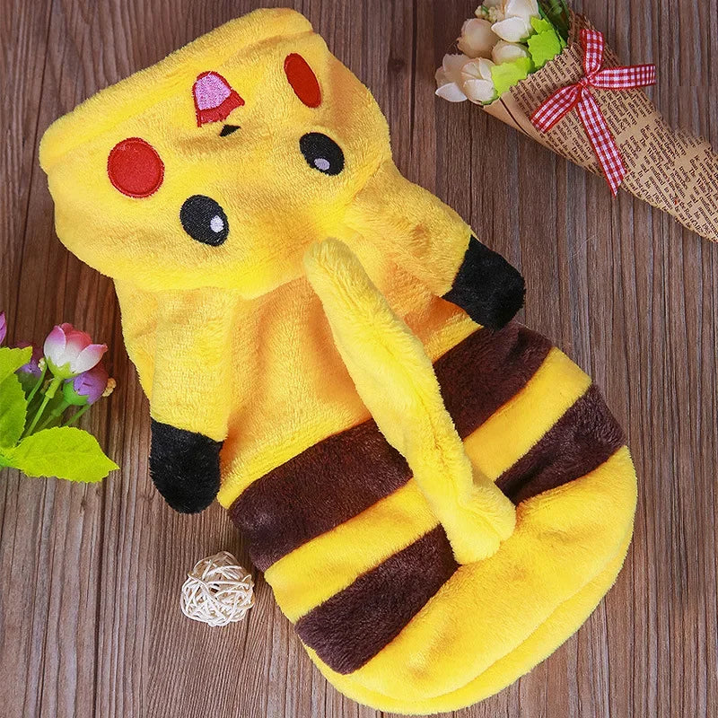 Pet Dog Transformation Dress Winter Flannel Pet Costume Cute Two-legged Dog Clothes Pet Designerdog Clothes Puppy Clothes