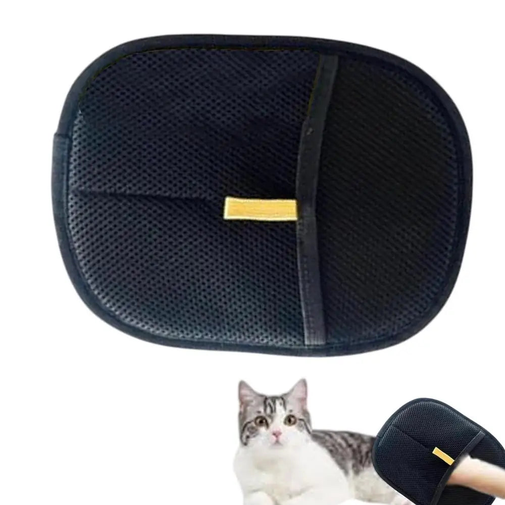 Pet Grooming Gloves Double Sided Pet Brush Gloves Static Dedusting Brush Pet Hair Remover Brush for Small Medium and Large Pets