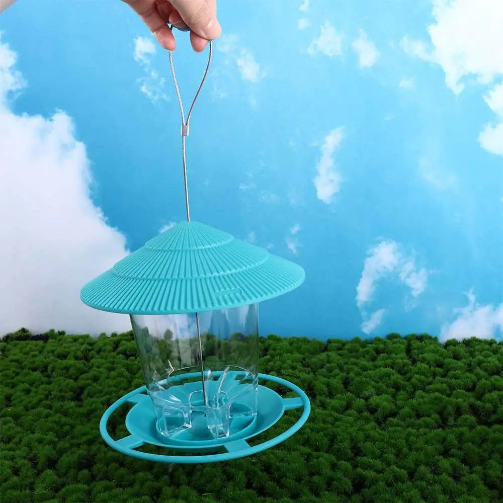Gazebo Waterproof Outdoor For Pet Garden Feed Station Food Container Feeding Tool Bird Supplies Bird Feeder