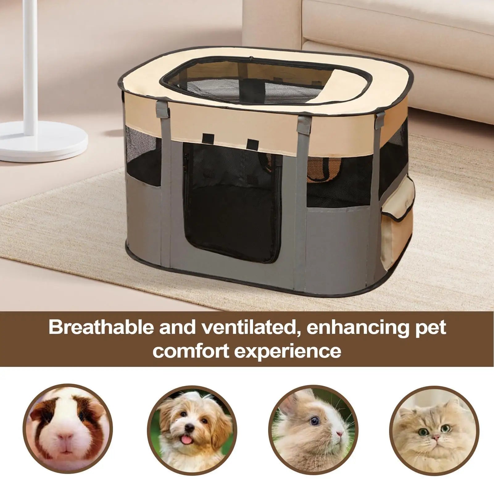 Pet fence Dog Enclosure Foldable Puppy Playpen Portable Pet Tent Large Enclosure Summer Pet Tent For outdoor and indoor